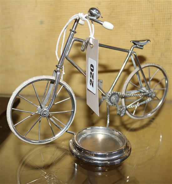 Model plated bicycle